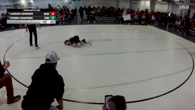 5 lbs 2nd Place Match - Cohen Crabtree, Falls City Wrestling Club vs Landon Johnson, McCook Youth Wrestling Club