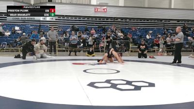 135 lbs Cons. Sub-semis - Bear Bramlett, Silver Creek Wrestling Club vs Preston Plunk, Coweta Youth Wrestling