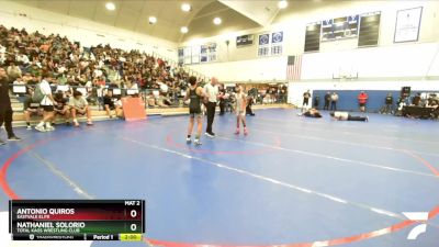 106 lbs Champ. Round 2 - Antonio Quiros, Eastvale Elite vs Nathaniel Solorio, Total Kaos Wrestling Club