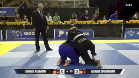 Ahshging Shajea Freeman vs Amanda S Wadsworth 2026 Pan Jiu Jitsu IBJJF Championship