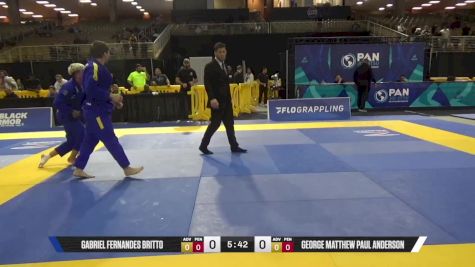 George Matthew Paul Anderson vs Gabriel Fernandes Britto 2025 Pan Jiu Jitsu IBJJF Championship