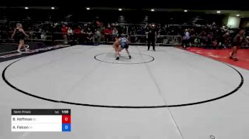 115 lbs Semifinal - Bella Hoffman, SC vs Anaya Falcon, CA