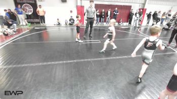 43 lbs Quarterfinal - Elwood Manley, Perry Wrestling Academy vs Stetson Seeley, Cushing Tigers