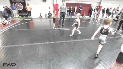 43 lbs Quarterfinal - Elwood Manley, Perry Wrestling Academy vs Stetson Seeley, Cushing Tigers