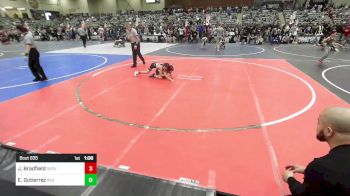 69 lbs Quarterfinal - Joshua Bradfield, Oroville Rattlers vs Ezequiel Gutierrez, Red Wave Wrestling