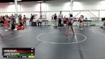 100 lbs Round 5 (6 Team) - Jaxson Polhamus, Revolution Elite vs Jacob Phillips, Mat Warriors White