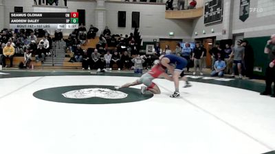 157 lbs 3rd Place - Seamus Olohan, Catholic Memorial vs Andrew Daley, Bristol-Plymouth