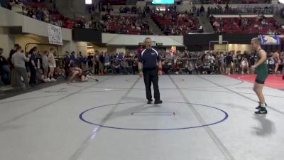 109 lbs Cons. Round 2 - Gavin Zielie, Bearcats Wrestling Club Helena vs Korbyn Barent, Team Champs