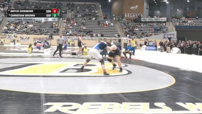 285 lbs Cons. Round 4 - Christian Brown, Cooper vs Bryce Sizemore, Conner