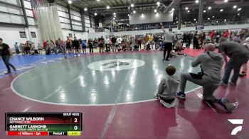 69 lbs Cons. Round 3 - Chance Wilborn, Nottoway NCWC vs Garrett Lashomb, Great Bridge Wrestling Club