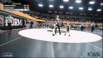 55 lbs Rr Rnd 2 - Gabriel Ortega, CacheWrestlingClub vs Teller Crane, Shelton Wrestling Academy