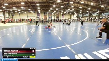 140 lbs Rd# 2 10:30am Friday - Mason Savidan, Aggression Legionaries vs Elliott Crews, Nauman Red