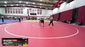 157 lbs Semifinal - Joe Anthony Perez, Palomar College vs Jesus Loreto, Menlo NWCA