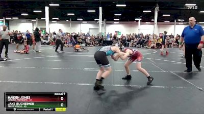 88 lbs Round 7 (8 Team) - Jake Bucheimer, Terps Xpress vs Haiden Jones, Virginia Partriots