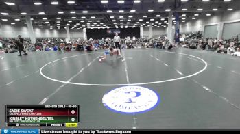 55-60 lbs 1st Place Match - Sadie Sweat, Kalispell Wrestling Club vs Kinsley Kothenbeutel, MN Elite Wrestling Club