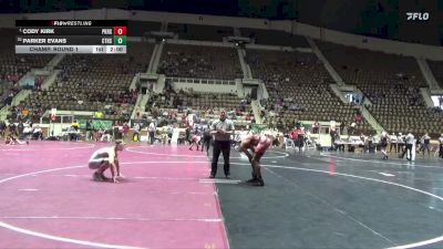 6A 190 lbs Champ. Round 1 - Cody Kirk, Pike Road School vs Parker Evans, Central Tuscaloosa