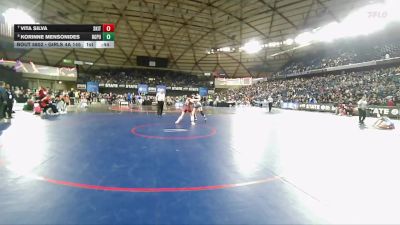 Girls 4A 145 lbs 5th Place Match - Vita Silva, South Kitsap (Girls) vs Korinne Mensonides, Rogers (Puyallup) (Girls)