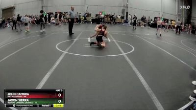 72 lbs Round 3 (3 Team) - Jaxon Sierra, Revival Uprising Orange vs John Cambra, Mat Assassins