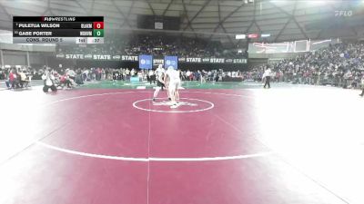 Boys 4A 215 lbs Cons. Round 5 - Puletua Wilson, Bonney Lake vs Gabe Porter, Woodinville