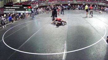 101 lbs Cons. Semi - Amaya Eppenbach, Hawks Wrestling Club (Lincoln) - Girls vs Ava Dworak, Elgin Wolfpack