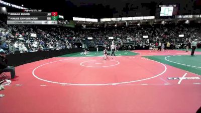 82 lbs Cons. Round 5 - Kinlee Ernsberger, FDMA vs Briana Kunes, LWWA