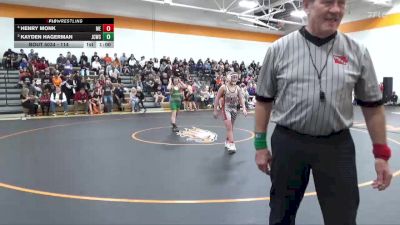 114 lbs Round 2 - Kayden Hagerman, Junior Cougar Wrestling Club vs Henry Monk, MWC Elite