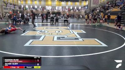 74 lbs Semifinal - Hudson Ruge, Sebolt Wrestling Academy vs Oliver Gliem, Iowa