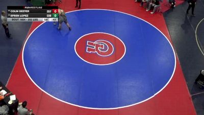 252 lbs Consi Of 8 #1 - Colin Deeter, Southern Columbia vs Efren Lopez, Conestoga Valley