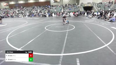 50 lbs 5th Place - Francheska Alves, Willows Wrestling vs Elsa Grant, Athlos Wrestling