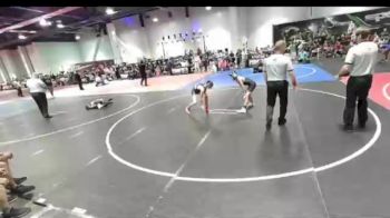 90 lbs 3rd Place - Jordon Larson, Mat Sense vs Micah Garcia, RoughHouse WC