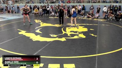 121 lbs 1st Place Match - Londyn Estrada, Interior Grappling Academy vs Isabelle Kerr, Bethel Freestyle Wrestling Club