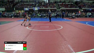 66 lbs Champ. Round 2 - Kade Jackson, North Montana Wrestling Club vs Maximus Clark, Williston Coyotes