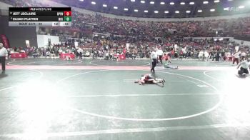 60 lbs Cons. Round 2 - Jett LeClaire, De Pere Youth Wrestling vs Elijah Platten, Mollitium