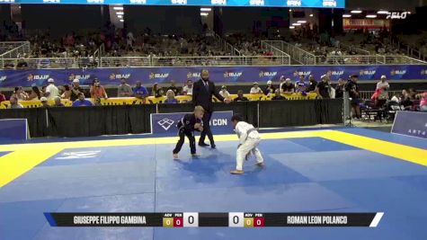 Roman Leon Polanco vs Giuseppe Filippo Gambina 2026 Pan Kids Jiu-Jitsu IBJJF Championship