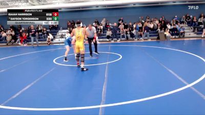 125 lbs Quarterfinal - Dayson Torgerson, Colorado Mesa University vs Isaiah Harrison, Wyoming