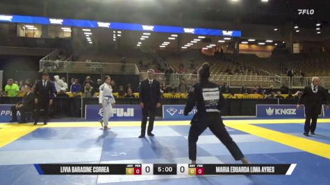 Maria Eduarda Lima Ayres vs Livia Barasine Correa 2025 Pan Jiu Jitsu IBJJF Championship