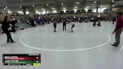 105 lbs Quarterfinal - James Taylor, Sumner County Wrestling Club vs Beau Kupfer, Rountree Wrestling Academy