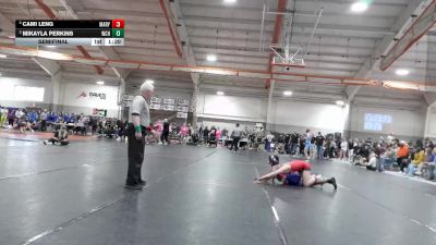 120 lbs Semifinal - Cami Leng, Marysville High School vs Mikayla Perkins, Whiteland Community