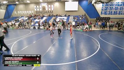 88 lbs 3rd Place Match - Lawson Cochran, Uintah Jr High Wrestling vs Cache Hearty, Northside Wrestling Club