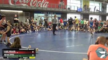 95 lbs Semis & 1st Wb (8 Team) - Luke Mealer, Alabama Elite Black vs Revin Fipps, The Untouchables Black