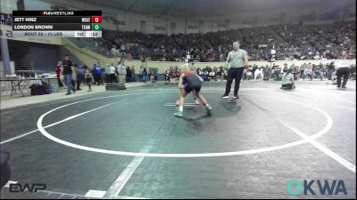 70 lbs Consi Of 8 #2 - Jett Hinz, Weatherford Youth Wrestling vs London Brown, Team Guthrie Wrestling