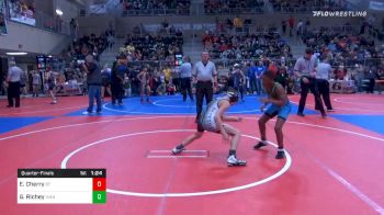 80 lbs Quarterfinal - Elijah Cherry, Blue T Panthers vs Gunner Richey, Vian Wrestling Club