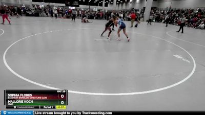 140 lbs Cons. Round 2 - Mallorie Koch, Iowa vs Sophia Flores, Basement Brawlers Wrestling Club