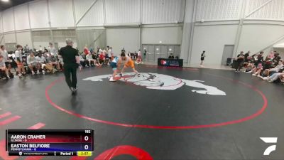 182 lbs Round 1 (8 Team) - Aaron Cramer, Illinois vs Easton Belfiore, Pennsylvania