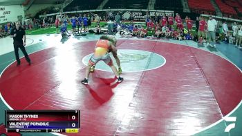 138 lbs Quarters & Wb (16 Team) - Mason Thynes, Oregon 1 vs Valentine Popadiuc, New Mexico