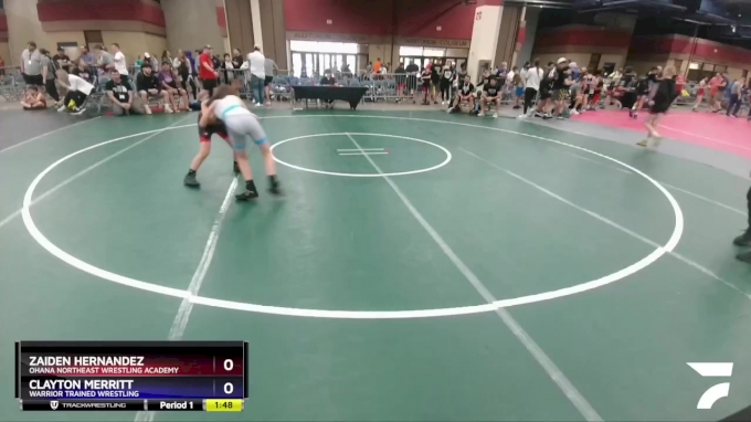 87 lbs Cons. Semi - Zaiden Hernandez, Ohana Northeast Wrestling Academy ...