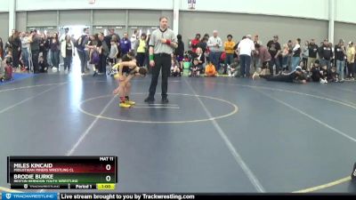 67 lbs Champ. Round 2 - Miles Kincaid, Midlothian Miners Wrestling Cl vs Brodie Burke, Reston Herndon Youth Wrestling