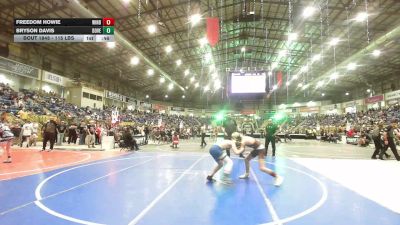 115 lbs Consi Of 16 #2 - Freedom Howie, Windsor Middle School vs Bryson Davis, Dove Creek