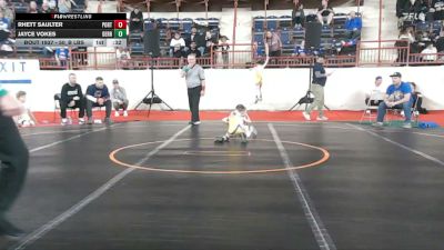 50_B lbs Round Of 32 - Rhett Saulter, Port Allegany vs Jayce Vokes, Derry Area