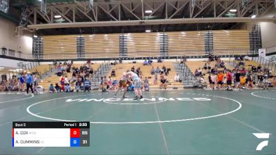 285 lbs Round 2 (6 Team) - AUSTIN CUMMINS, UNION COUNTY vs AUSTIN COX, MAURER COUGHLIN WRESTLING CLUB